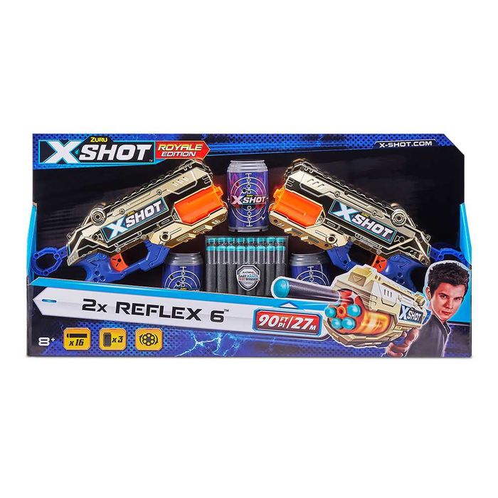 36480Z Zuru X-Shot Швидкострільний бластер Excel Reflex 6 Double,sale