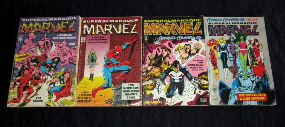 Livro revista BD Superalmanaque Marvel