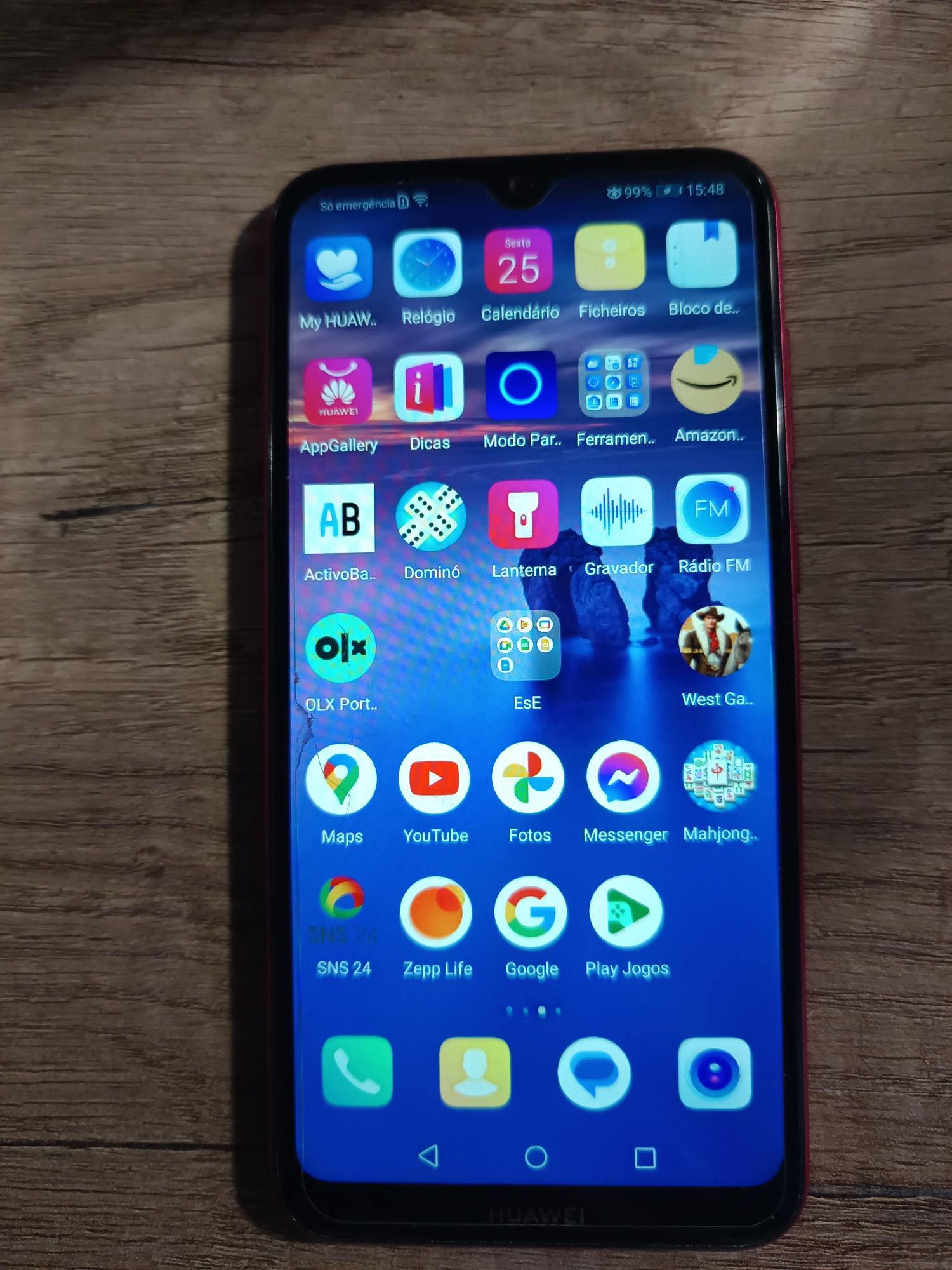 Vendo telemóvel huawei y7 2019 vai com relógio eletrónico marca é mi