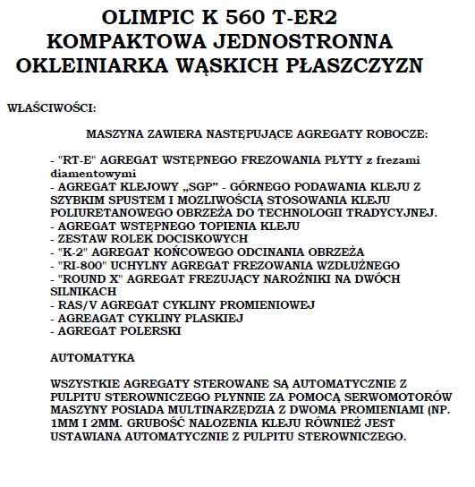 Okleiniarka SCM K560HP