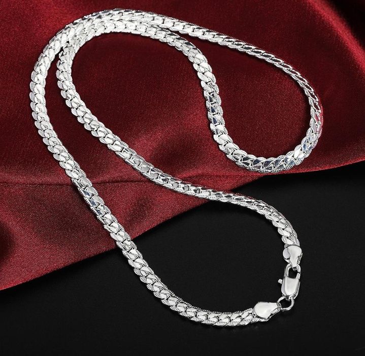 Срібний ланцюжок і браслет