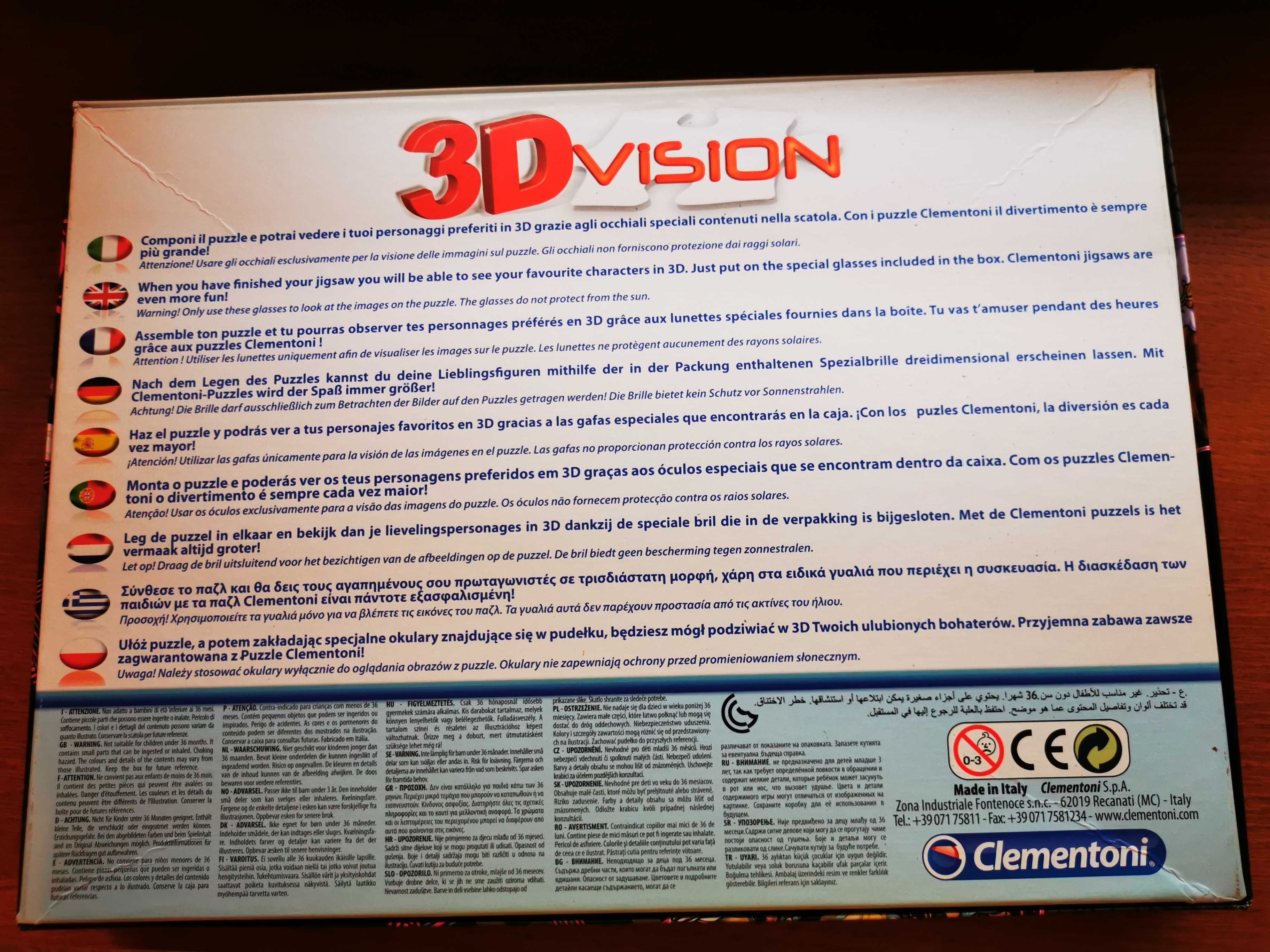 Puzzle, Clementoni, Monster High, 104 części, 3D vision