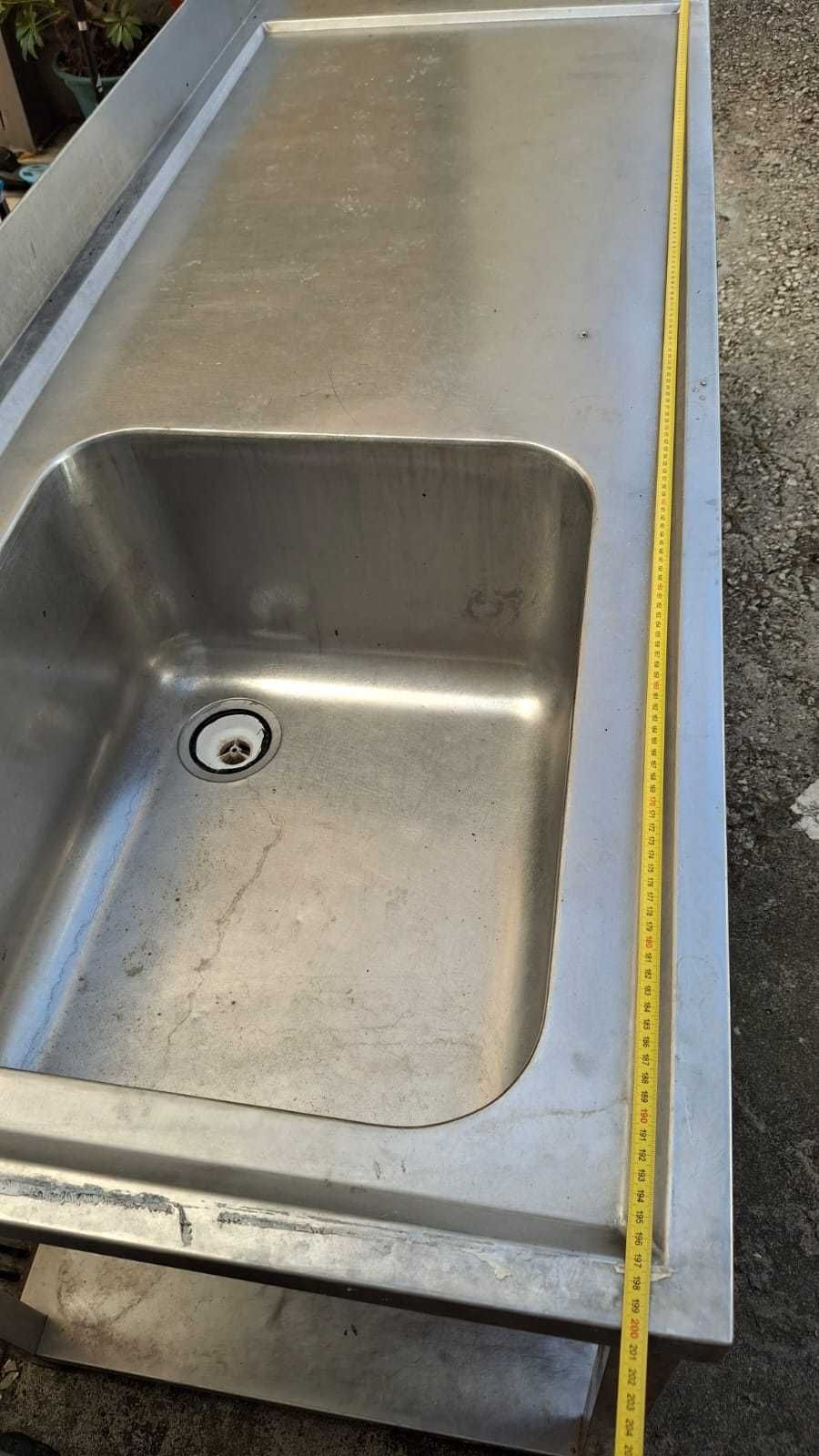 Balcão, com cuba inox