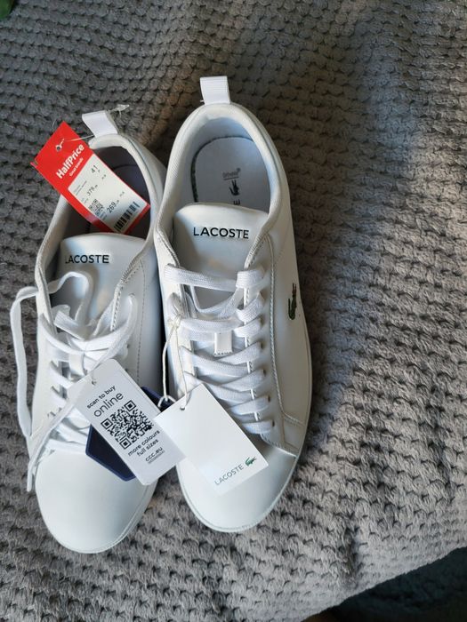 Poltrampki z lacosty biale rozm 41