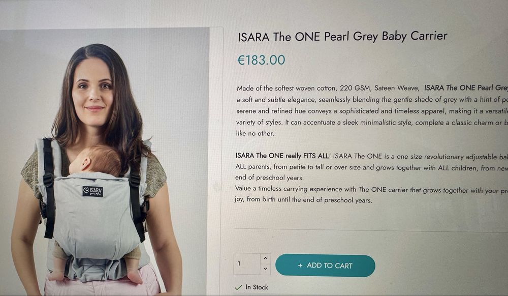 Marsupio Porta Bebe Isara The One