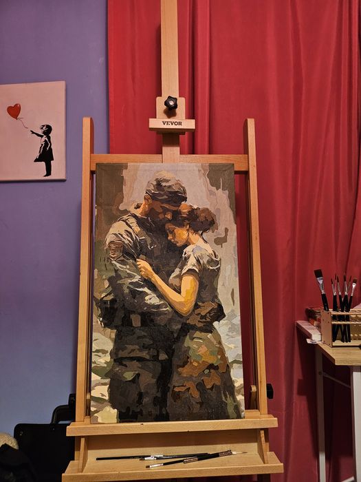 Quadro Amor em tempo de Guerra
