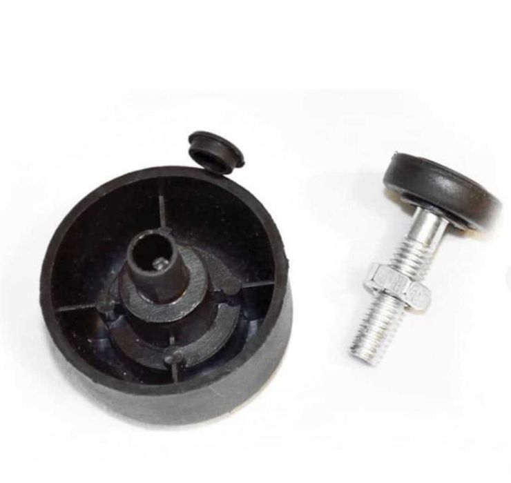 Набір 5 шт ніжка меблева з регулюванням, d=49мм, h=27мм