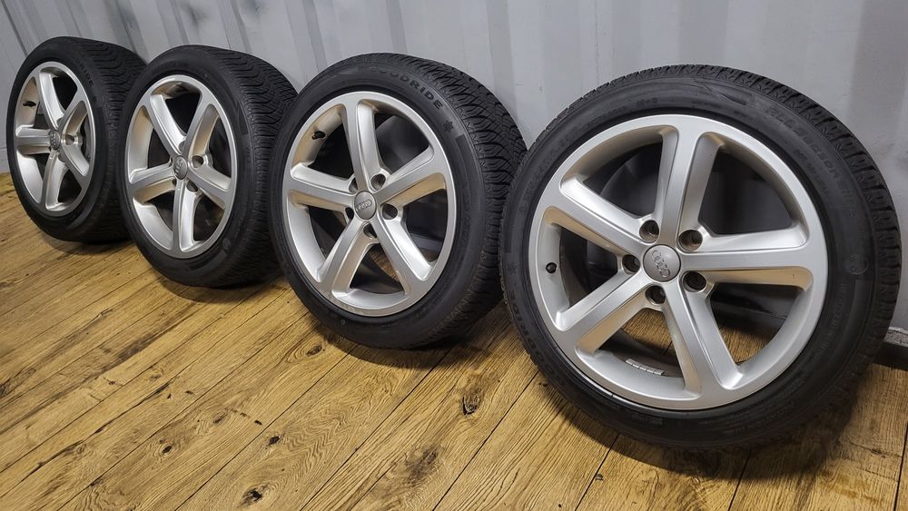 Felgi Audi 17" 5x112 z oponami 225/45 R17 A4 B7 B6 B5 A3 8p 8v Vw