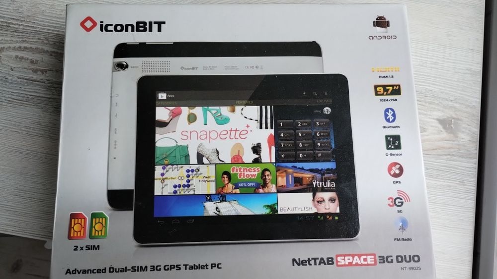 Планшет IconBIT  NetTAB SPACE 3G DUO