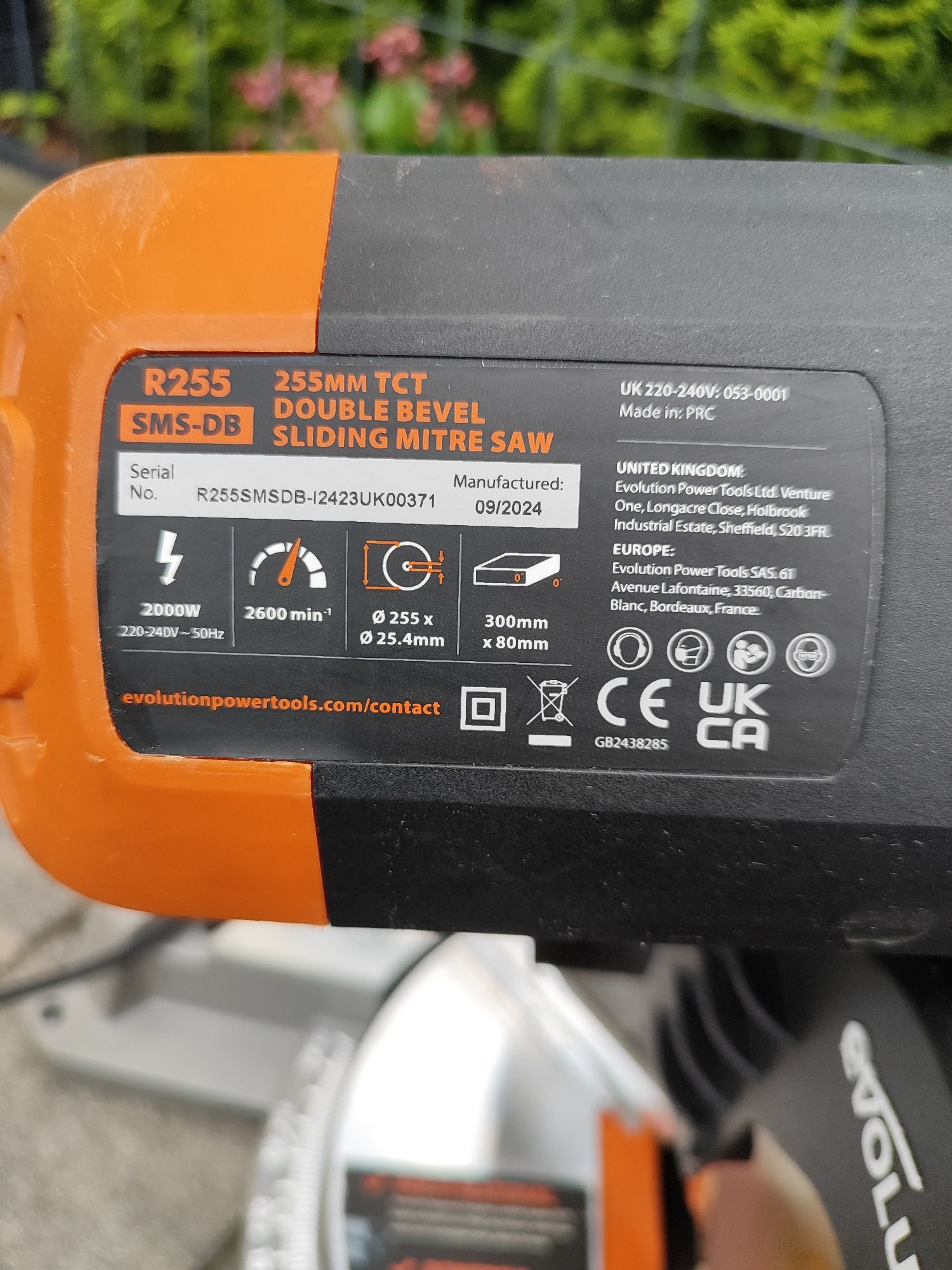 Piła tarczowa Evolution R255 SMS-DB, rok 2024