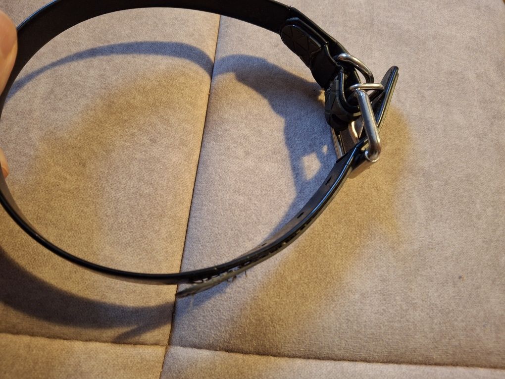Obroża dla psa skórzana Hunter 30-38 cm czarna