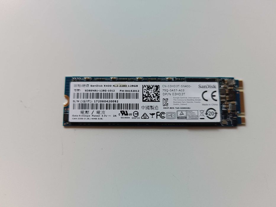 SSD SanDisk X400 M.2 2280 128 GB (SD8SN8U-128G-1012)