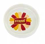 Miska dla chomika, biała, nadruk Vitapol, ceramiczna, 50ml