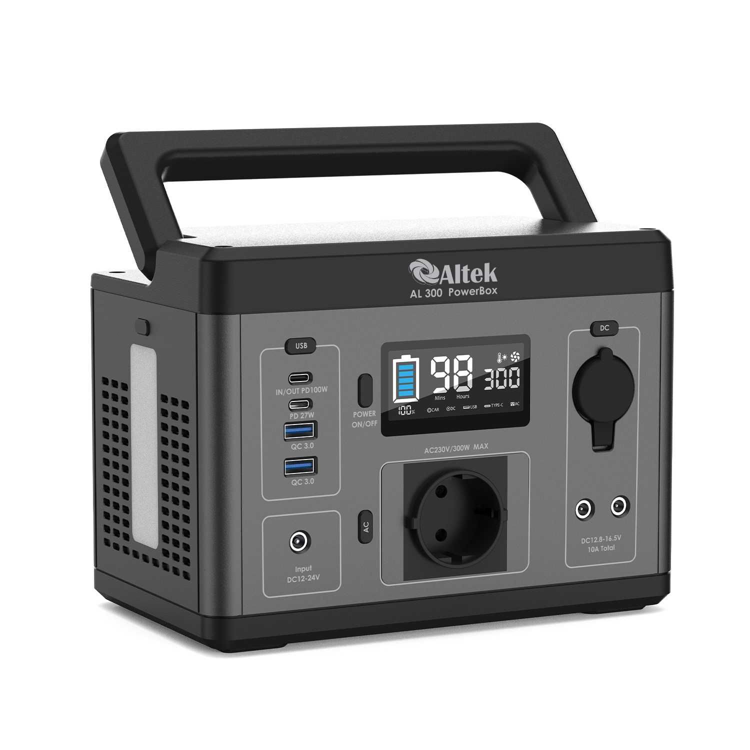 Портативна зарядна станція ALTEK PowerBox AL 300 (296 Вт/час)