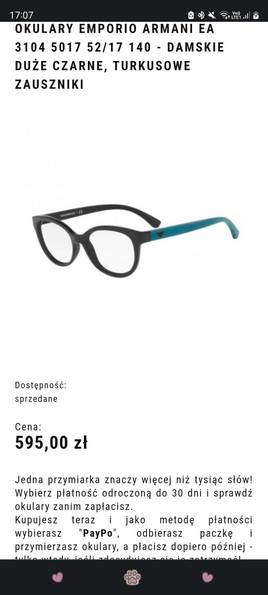 Okulary Emporio Armani