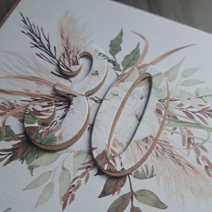 Kartka na urodziny boho, personalizowana