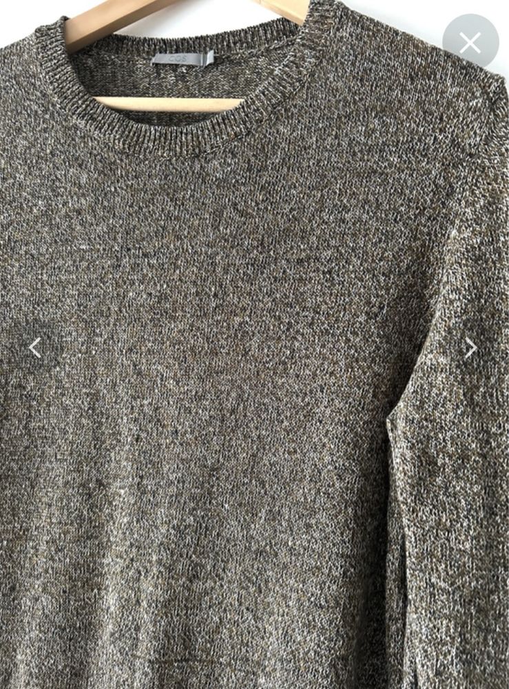 Lekki lniany sweter 100% len COS