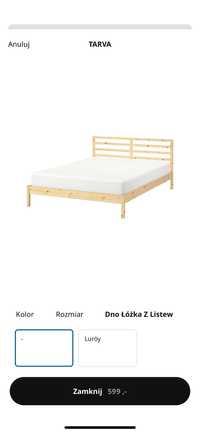 Łóżko Ikea Tarva 160x200 listwy Lonset