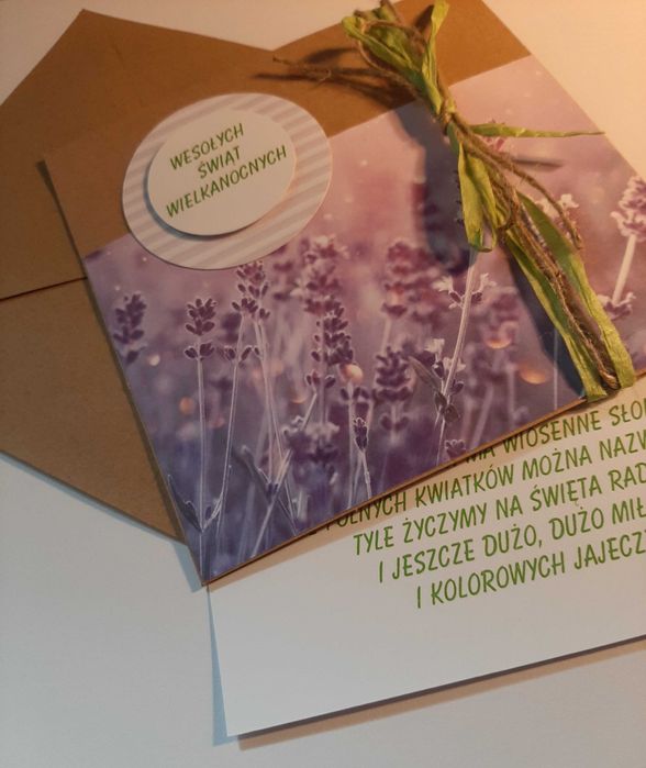 Kartka wielkanocna - ręcznie wykonana