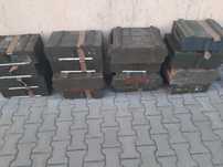 Skrzynie drewniane metalowe