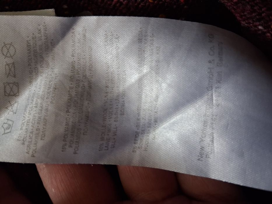 Dłuższy męski kardigan w kolorowe paski rozmiar L