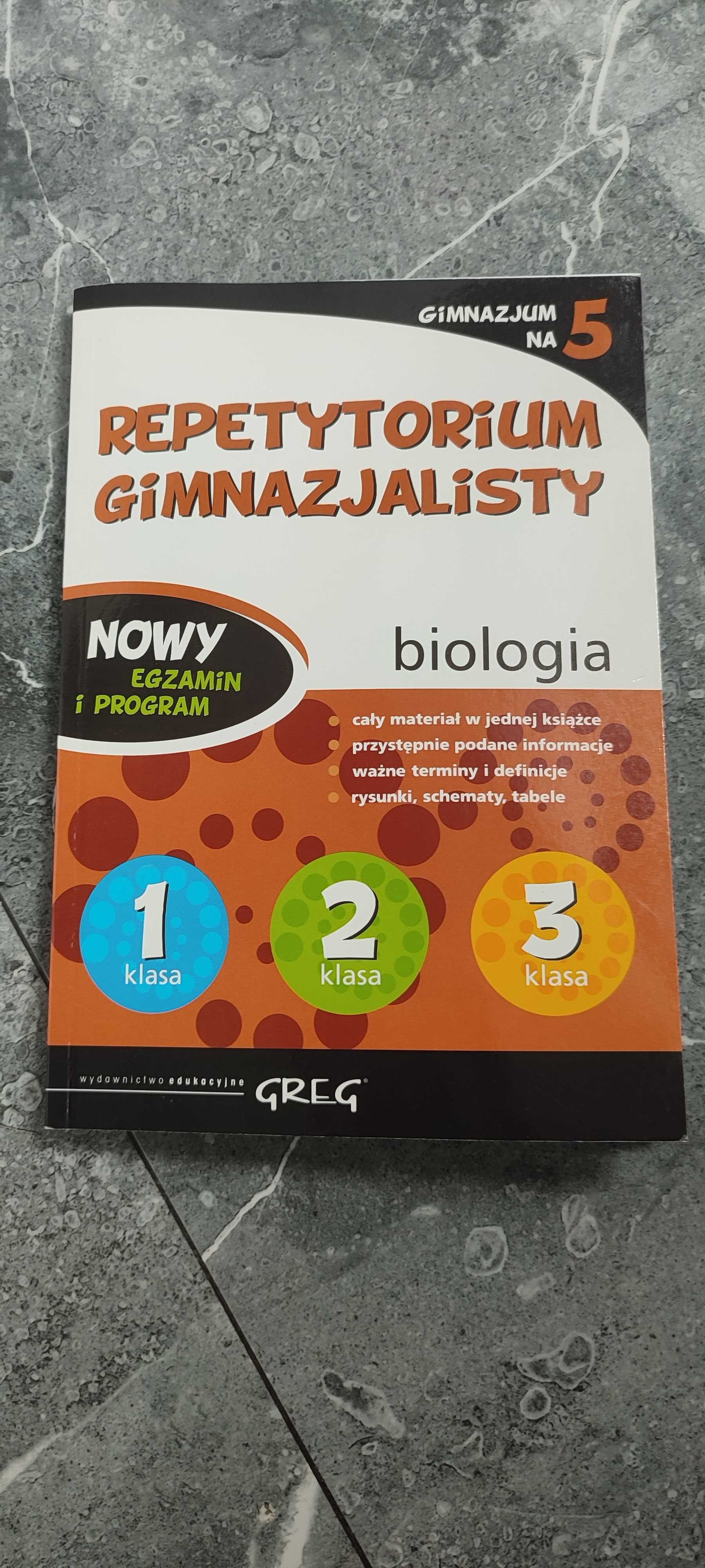 Repetytorium biologia greg, gimnazjum, egzamin osmoklasisty