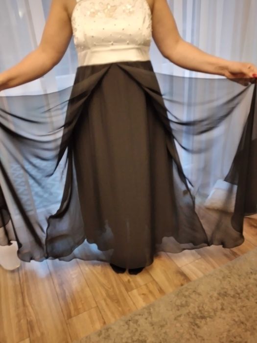 Markowa piękna sukienka balowa "Changes By Together" Roz M/L