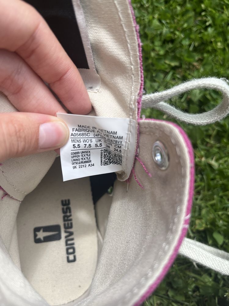 Rożowe converse x Rick Owens DRKSHDW