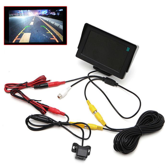 Sistema de video marcha atrás para carro Monitor 4.3 + camera