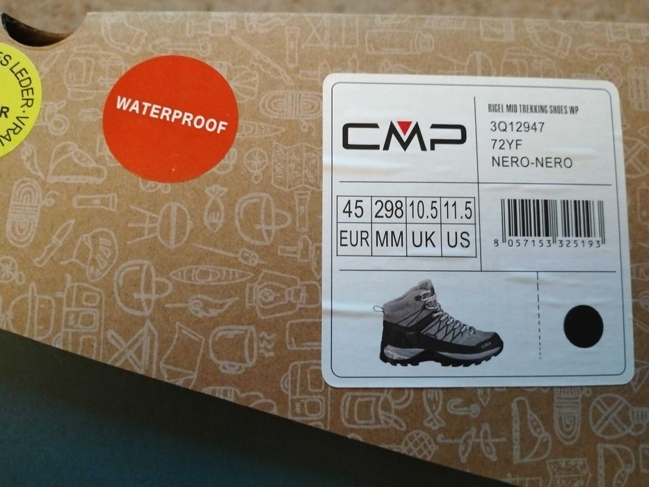 Чоловічі водонепроникні черевики CMP Rigel Mid Hiking