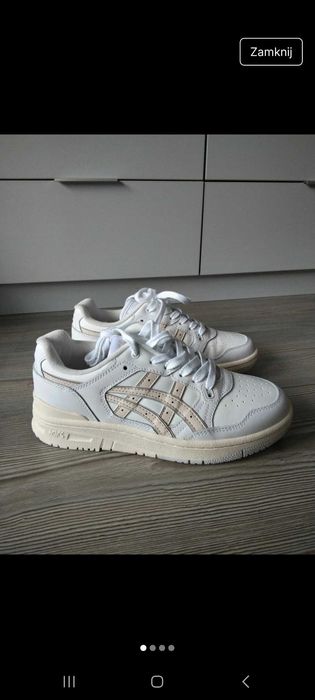 Asics E89 white/mineral beige