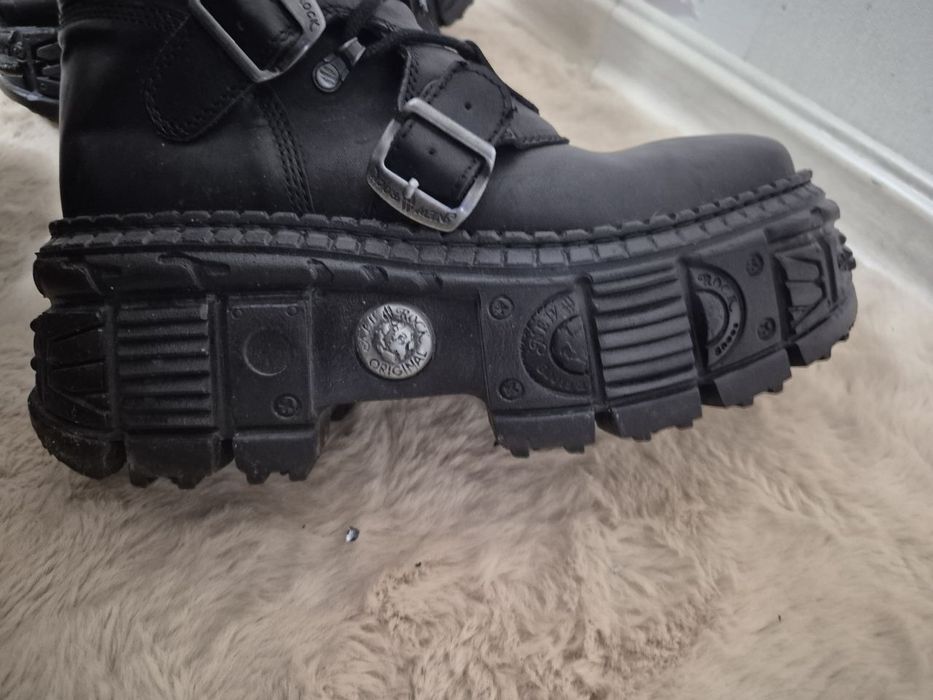 Взуття NEW ROCK, Itale negro, nomada negro tank boots