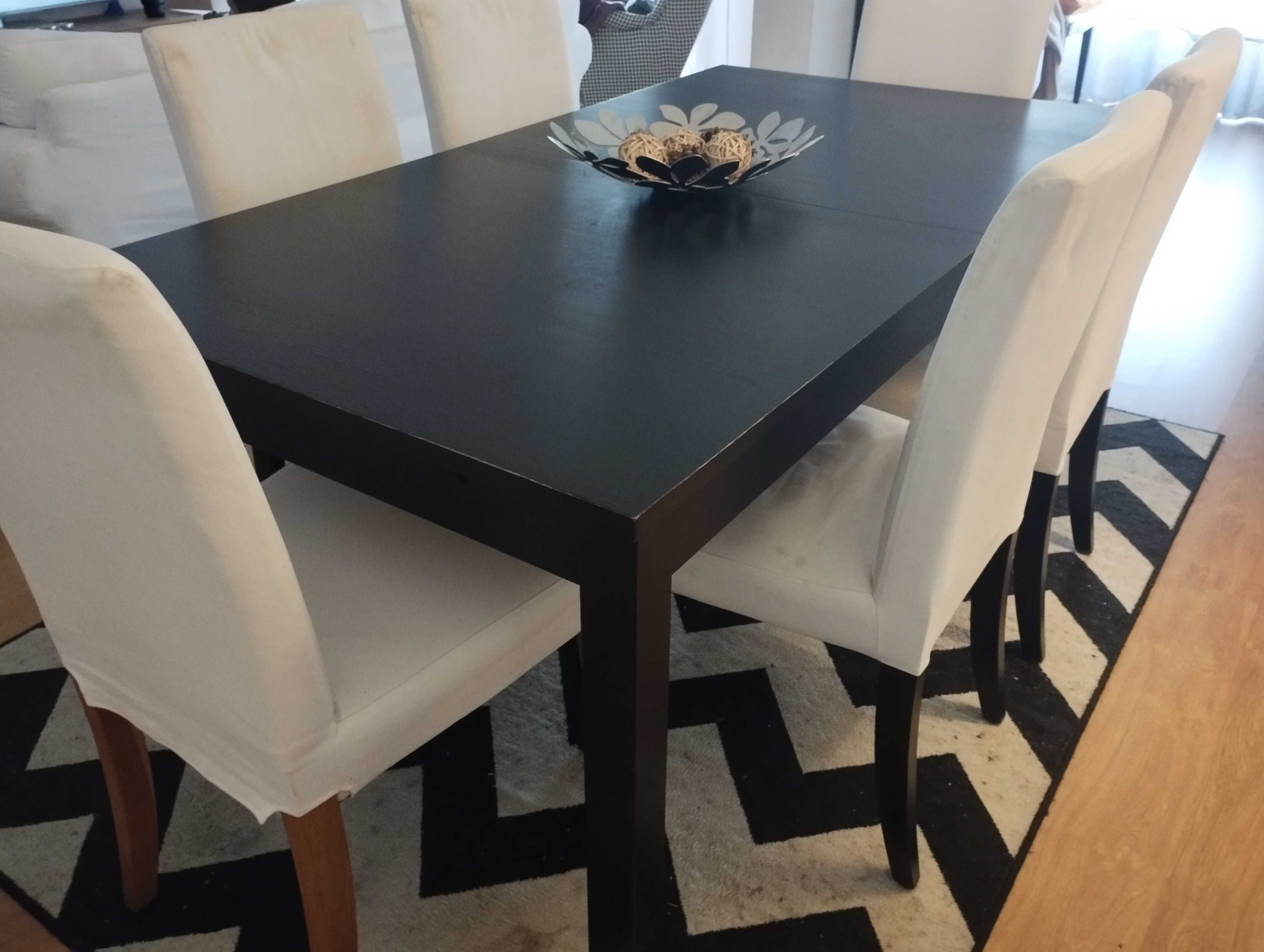 Mesa de jantar + 6 cadeiras IKEA