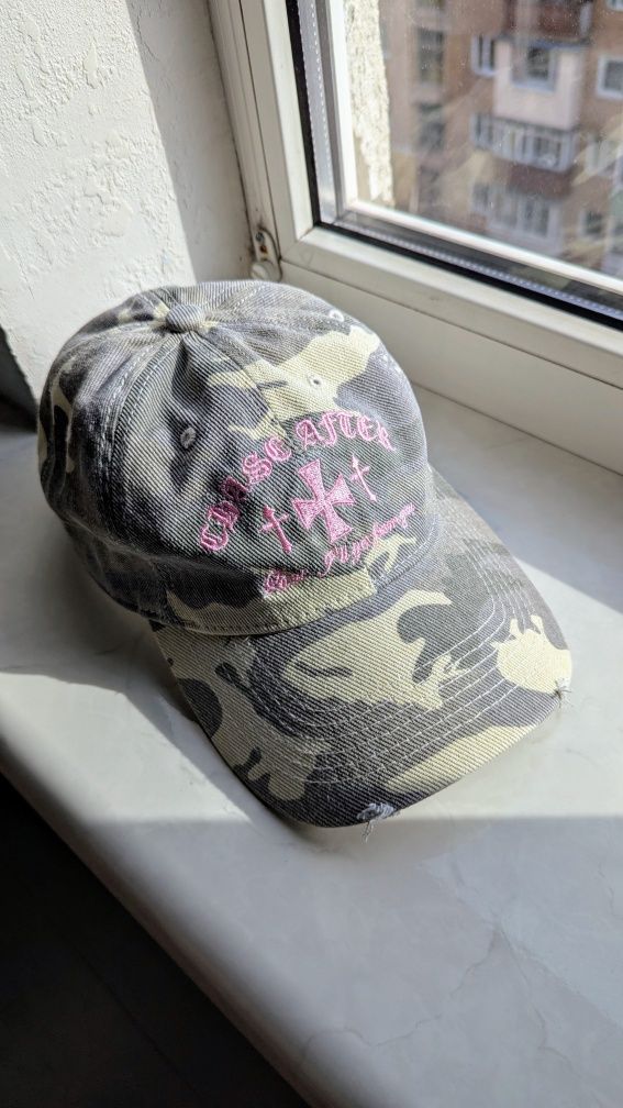 Кепка камуфляж chrome hearts pink