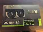 karta graficzna rtx 5070 dual asus nowa fabrycznie zapakowana
