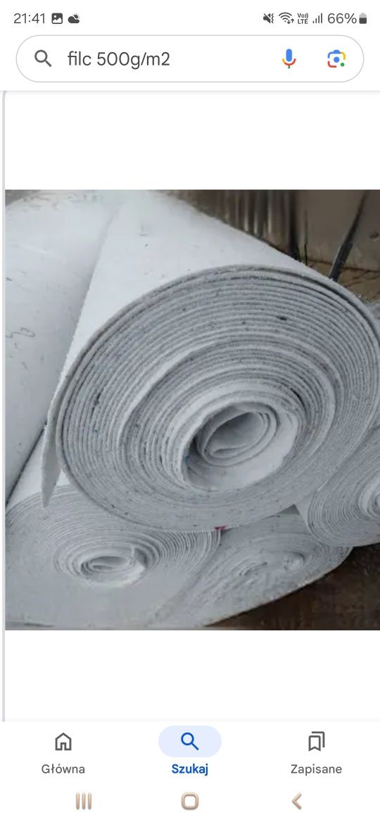 Filc Techniczny Tapicerski - 500g/m2 , rolki PREMIUM