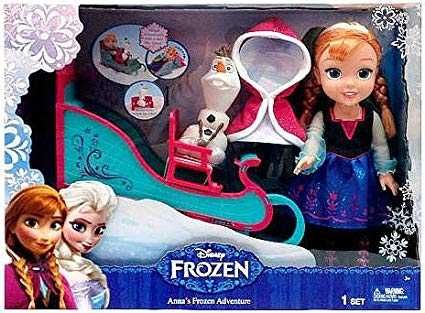 Большая кукла Анна в наборе с Олафом и санями Disney Frozen Adventure