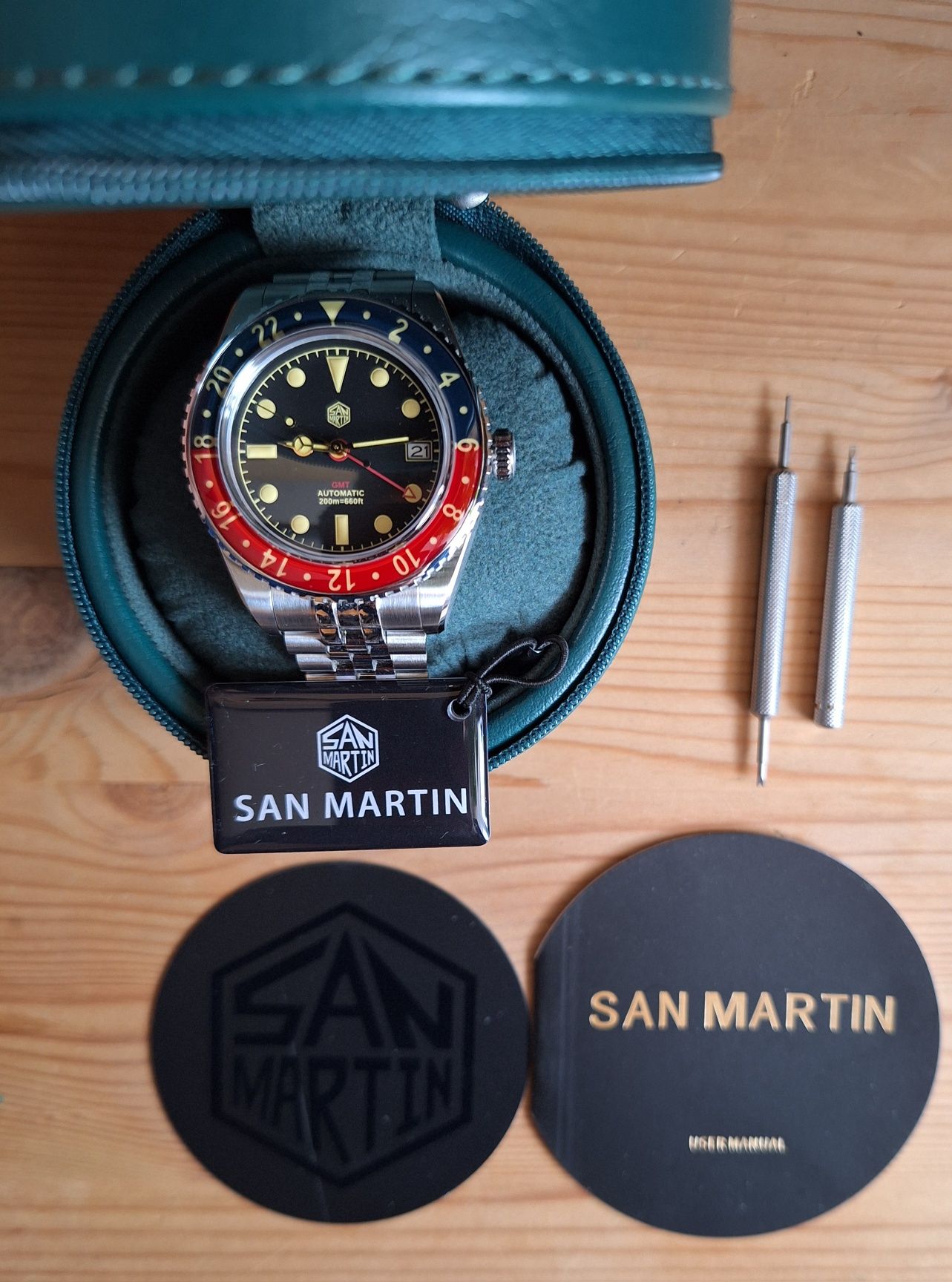 Zegarek męski San Martin GMT SN005-B1