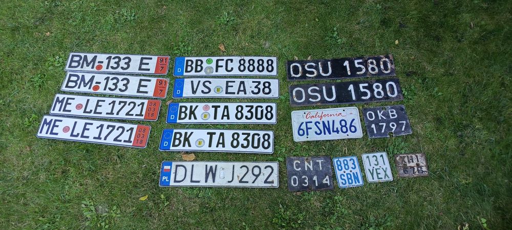 Stare tablice rejestracyjne