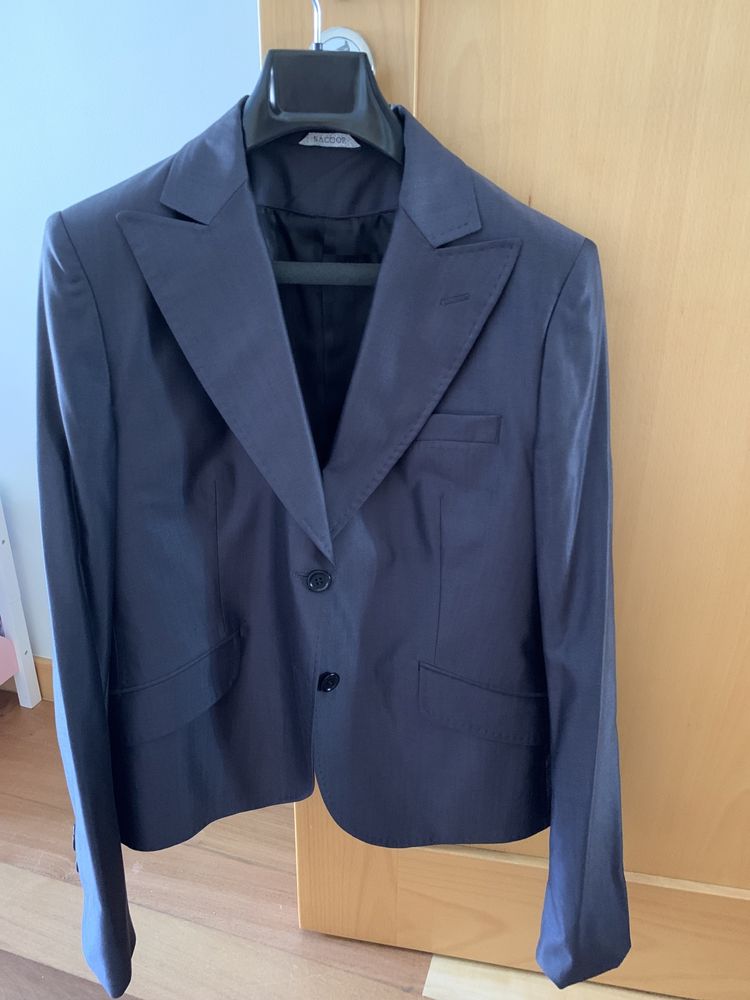 Blazer Sacoor 42 cinza escuro novo