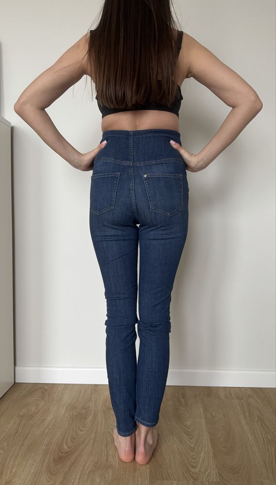 Spodnie ciążowe H&M r. 34 jeansy seria MAMA - nieużywane