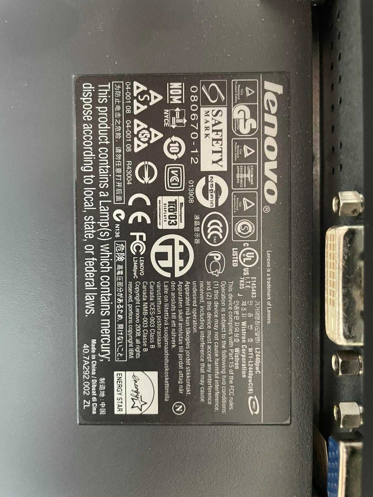 Monitor Lenovo L2440 pwC