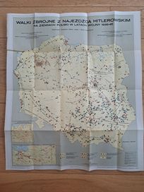 Mapa Walki zbrojne z najeźdźcą hitlerowskim