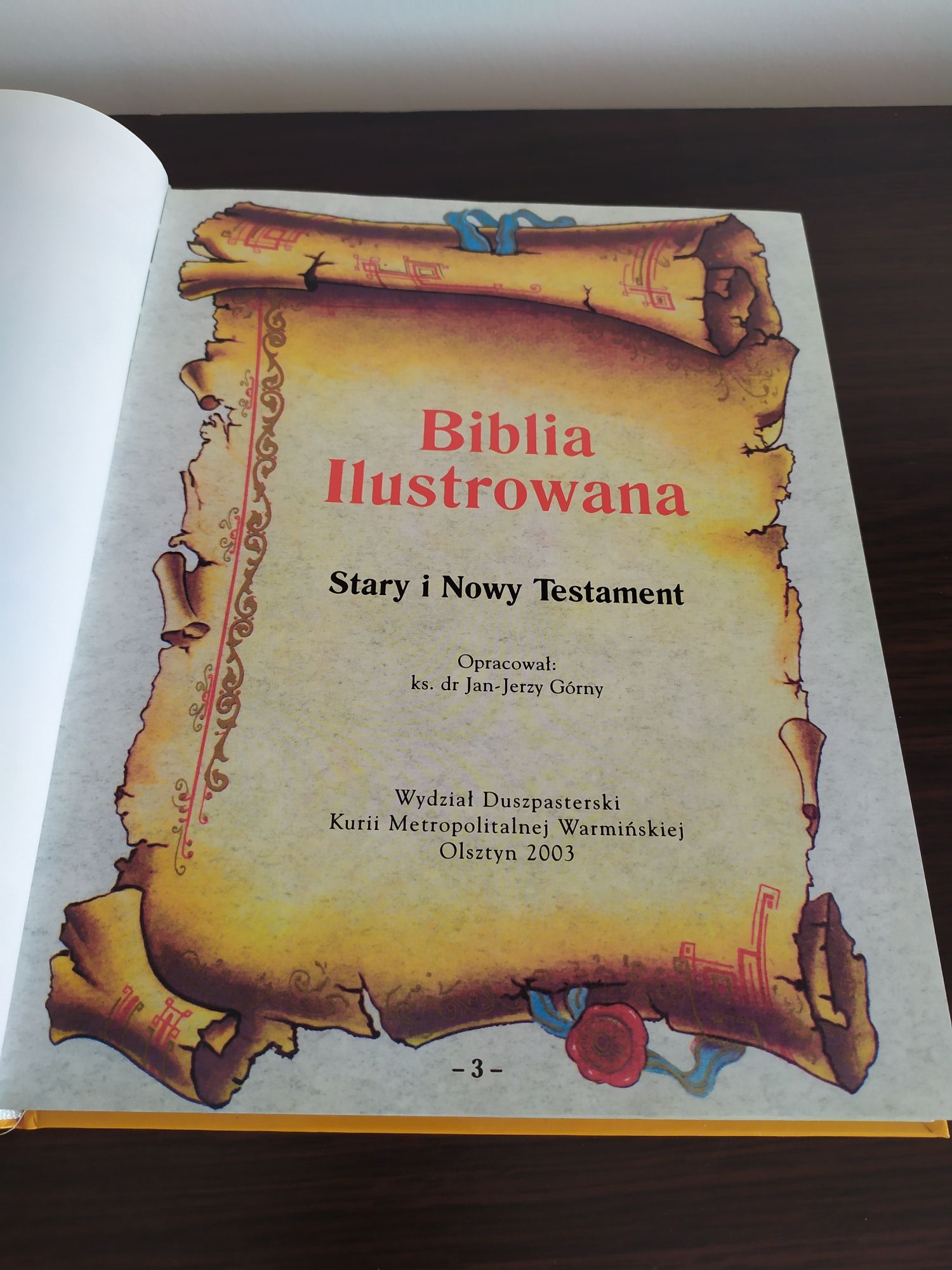 Biblia ilustrowana ,Stary i Nowy Testament na komunie-2szt- seria.