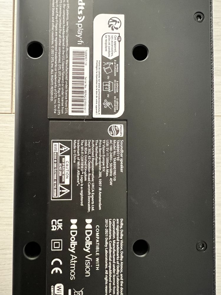 Soundbar Philips TAB8907/10  720W Dolby Atmos