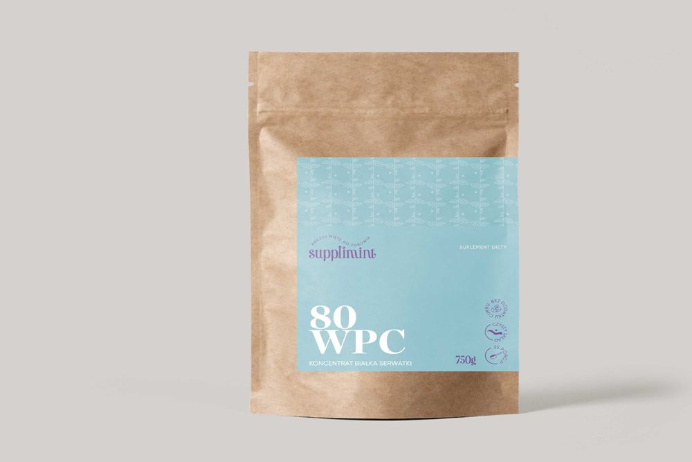 Koncentrat Białka Serwatki WPC 80 Czeko Pomarańcza 750 g – Supplimint