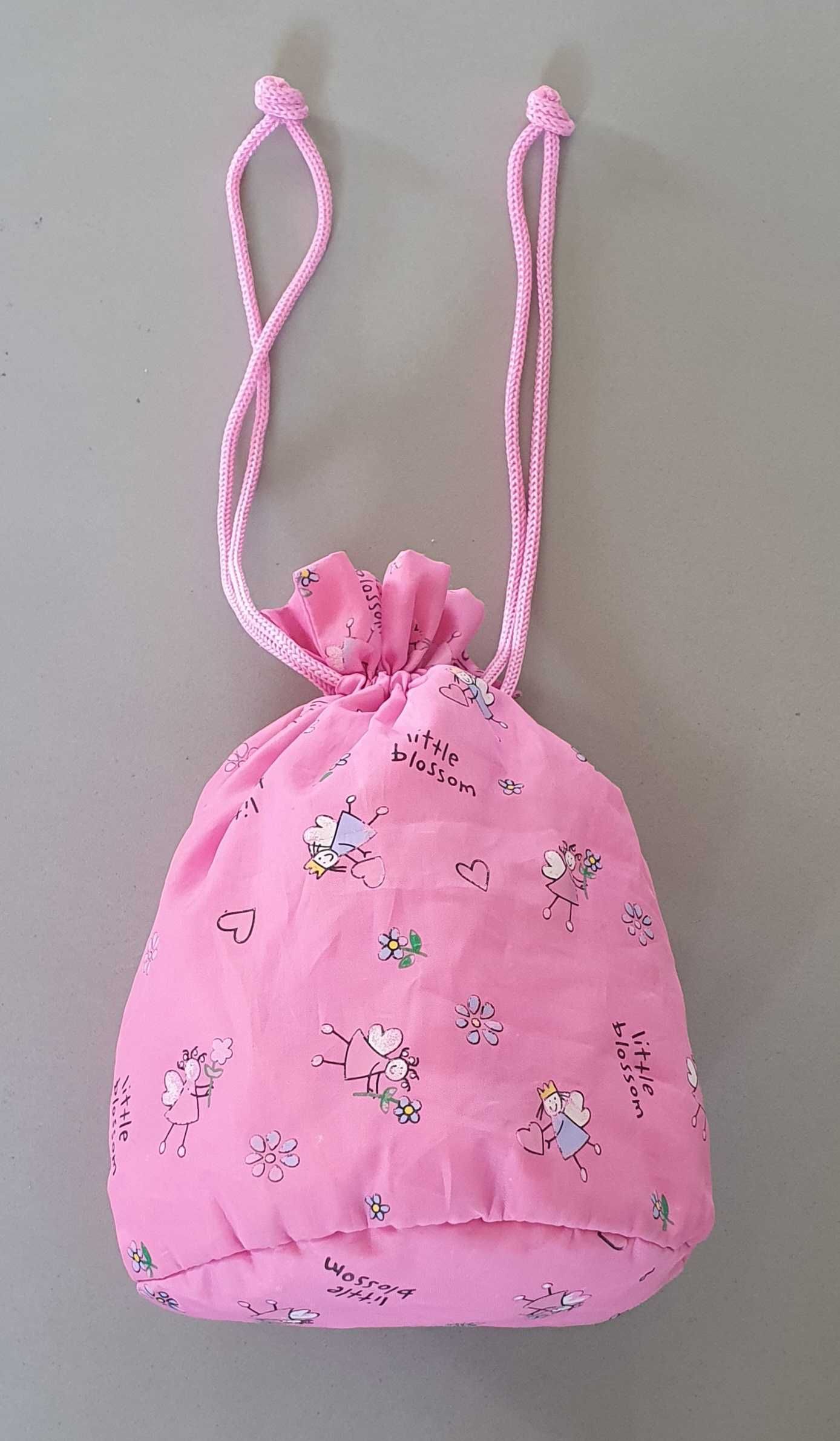Woreczek kosmetyczka torebka różowy dla dziewczynki księżniczka