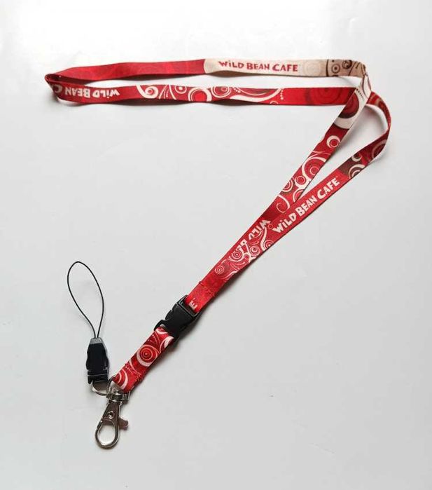 Smyczka na klucze czerwona biała Smycz na telefon WBC