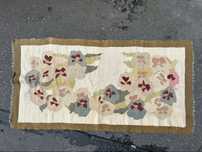 Przedwojenny polski kilim z motywem kwiatowym – lata 30 Art Deco