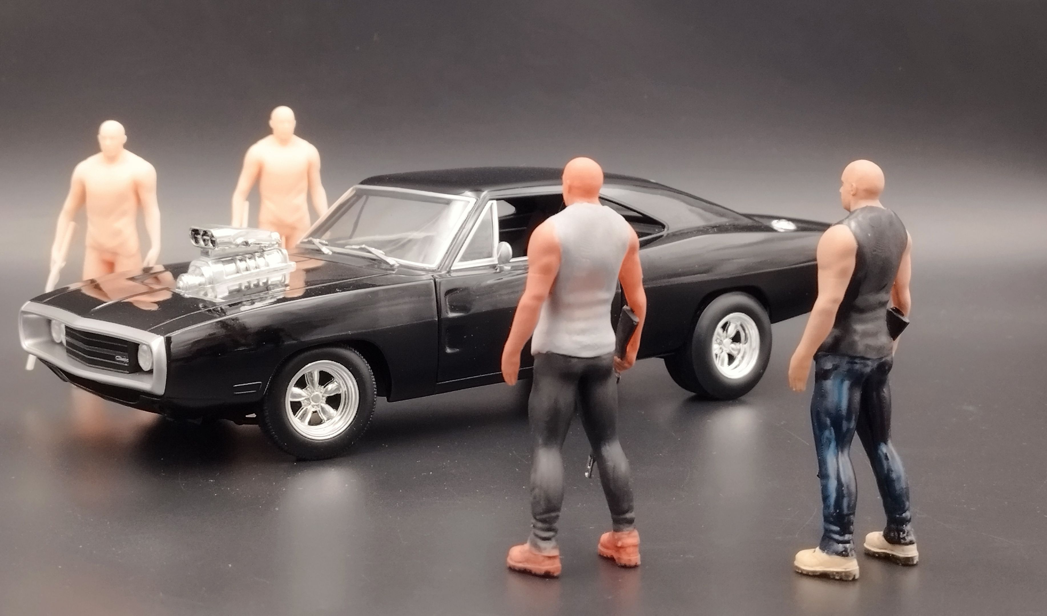wydruk 3D figurka w skali 1:18 do samodzielnego pomalowania F&F Dom